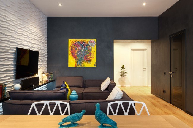 Покраска стен в квартире: тонкости отделки и креативные дизайн-приемы			