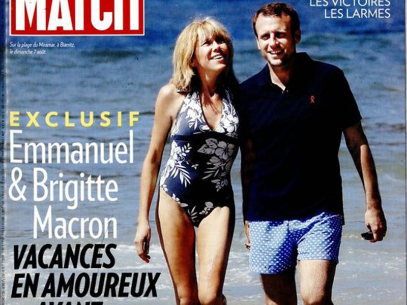 Новоизбранный президент Франции женат на своей школьной учительнице и нянчит ее внуков