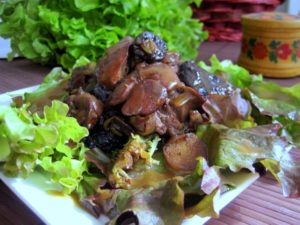 Куриная печень с грибами — простое и вкусное блюдо
