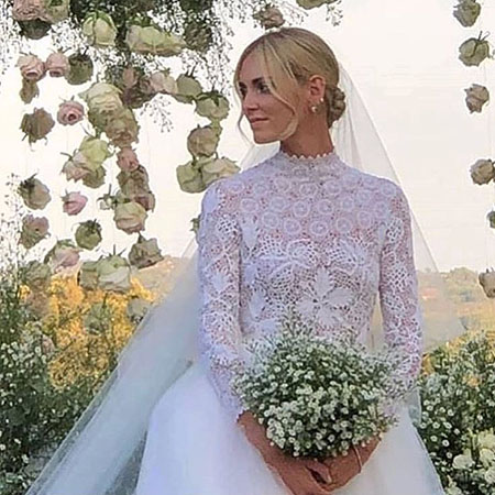 Кьяра Ферраньи вышла замуж за рэпера Федерико Лючию: фото с церемонии, платье невесты и другие подробности