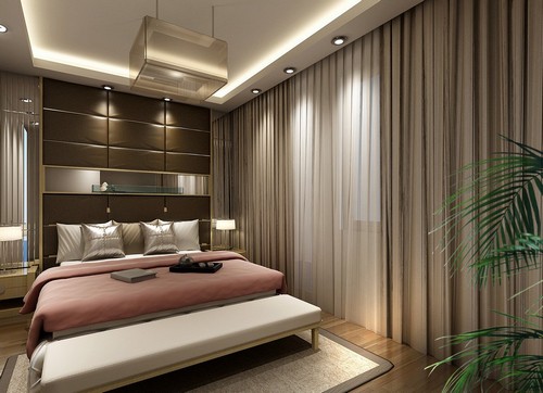 Wooden-floor-carpets-and-curtains-for-bedroom
